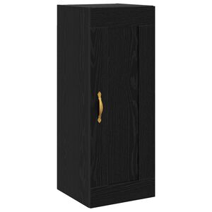 vidaXL Стенен шкаф Черен дъб 34,5 x 34 x 90 см Инженерна дървесина