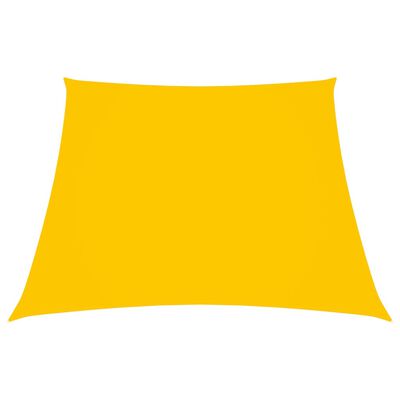 vidaXL Платно-сенник, Оксфорд текстил, трапец, 3/5x4 м, жълто