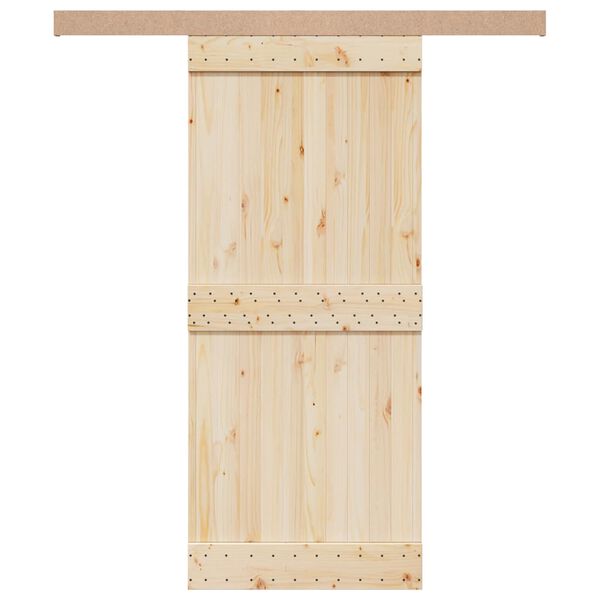 vidaXL Комплект за обков за плъзгащи се врати Алуминиева сплав Sliver