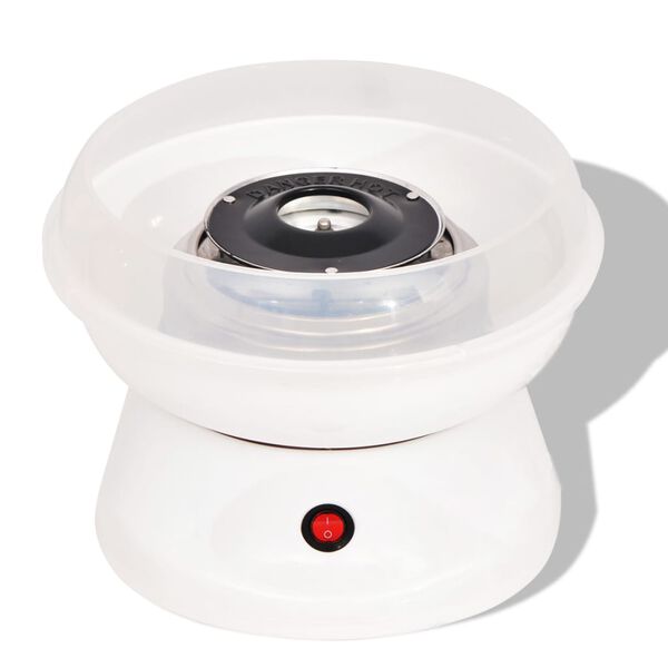 vidaXL Машина за захарен памук, 480 W, бяла