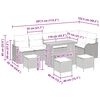 vidaXL Градински Софа Комплект 10 pcs Сив полиратан