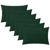 vidaXL Калъфка за възглавница 6 pcs HEERLEN Тъмнозелено 50 x 70 cm