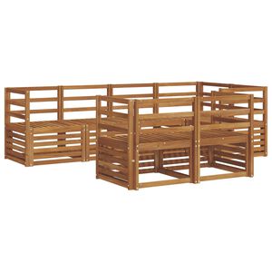 vidaXL Комплект секционен диван 7 pcs Естествен