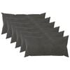 vidaXL Калъфка за възглавница 6 pcs HEERLEN Тъмносиво 40 x 80 cm