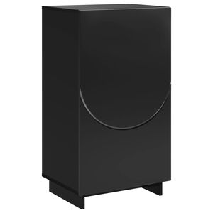 vidaXL Шкаф за обувки 48 x 38 x 87,5 см Инженерно дърво Черно
