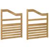vidaXL Модул с подлакътници 2 pcs Бяло 59 x 4 x 73 см