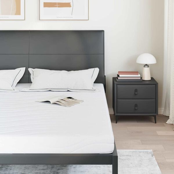 vidaXL Матрак Бяло 200 x 200 cm Жакардова материя