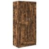 vidaXL Гардероб, опушен дъб, 82,5x51,5x180 см, инженерно дърво