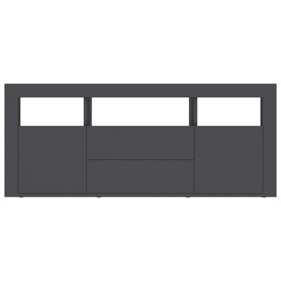 vidaXL ТВ шкаф, сив, 120x30x50 см, ПДЧ