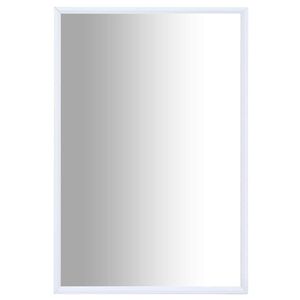 vidaXL Огледало, бяло, 60x40 см