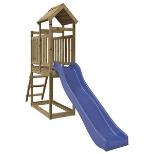 vidaXL Комбинирано детско съоръжение за игра, импрегниран бор