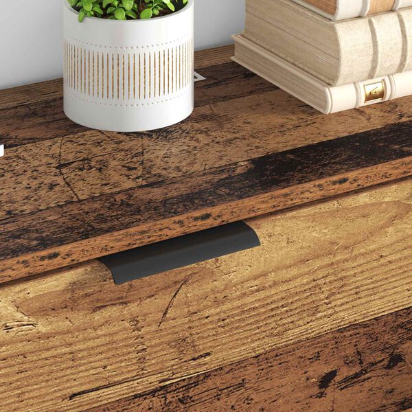 vidaXL Служебен шкаф с чекмедже 3 pcs Старо дърво Инженерно дърво