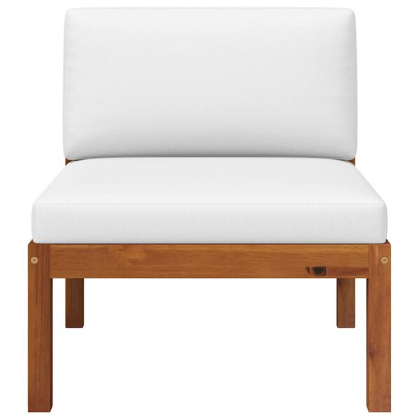 vidaXL Градински комплект с възглавници, 2 части, дърво, акация и въже