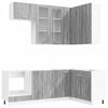 vidaXL Кухненски единица LYON 8 pcs Сив Сонома Инженерна дървесина