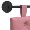 vidaXL Висяща табла Монтиране на стена Розово 190 x 55 x 7 см Кадифе