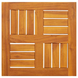 vidaXL Плот за маса, 40x40x2 см, квадратен, акациево дърво масив