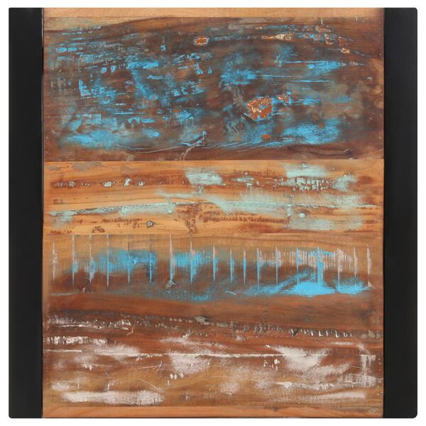 vidaXL Трапезна маса, 60x60x75 cм, регенерирано дърво масив