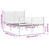 vidaXL Рамка за легло с табла Double масивно дърво