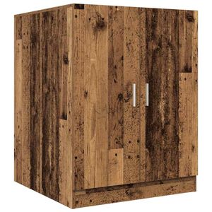 vidaXL Шкаф за пералня старо дърво 70,5x71,5x91,5 см