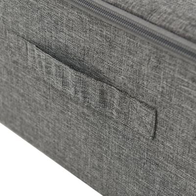vidaXL Кутия за съхранение, текстил, 70x40x18 см, антрацит