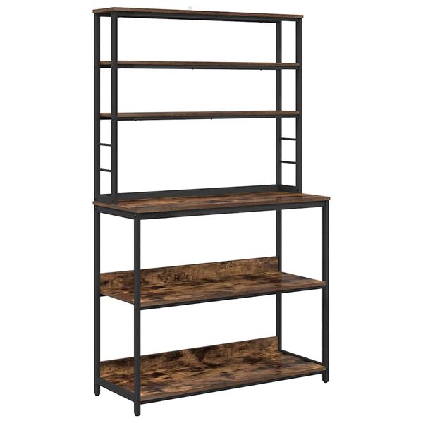 vidaXL Кухненски рафт Димян дъб 100 x 40 x 168 см Инженерно дърво