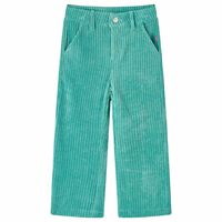 Детски панталон, кадифе, мента зелено, 92