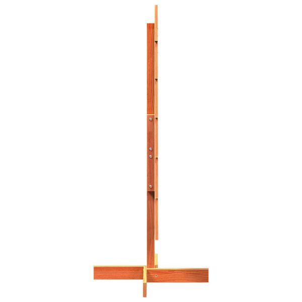 vidaXL Дървена коледна елха за декорация восъчнокафяв 120 см бор масив