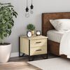 vidaXL Нощно шкафче, дъб сонома, 40x41x40 см, инженерно дърво