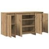 vidaXL Служебен шкаф Дъб 135 x 41 x 75 см Инженерно дърво