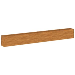 vidaXL Повдигната градинска леха, 578x50x69 см, кортенова стомана