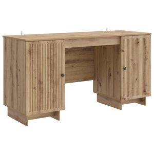 vidaXL Бюро Дъб артизан Инженерна дървесина 142,5 x 50 x 75 см