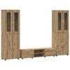 vidaXL Комплект ТВ шкаф FLORIN 3 pcs Дъб Инженерно дърво