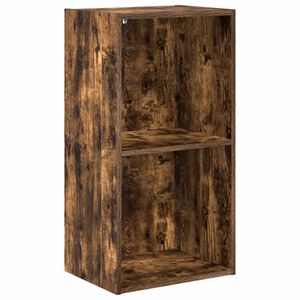 vidaXL Библиотека, опушен дъб, 40x30x77 см, инженерно дърво