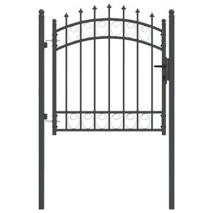 vidaXL Оградна врата с шипове EMMEN 100 x 100 cm
