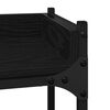 vidaXL Етажерка за перална машина с рафт Черно 0ak 67 x 25 x 163 см