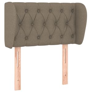 vidaXL Горна табла за легло с уши, таупе, 83x23x78/88 см, плат
