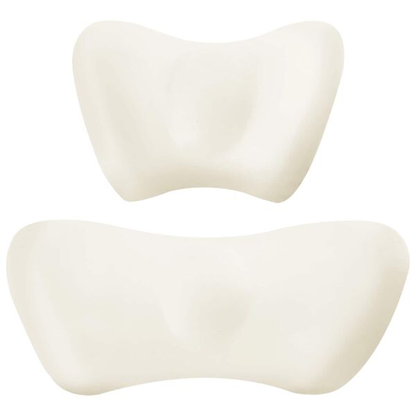 vidaXL Възглавница с възглавница Регулирума 2 pcs Сив 4D Мрежа