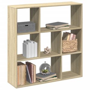 vidaXL Разделител за стая / библиотека, дъб сонома, 102x29x103,5 см