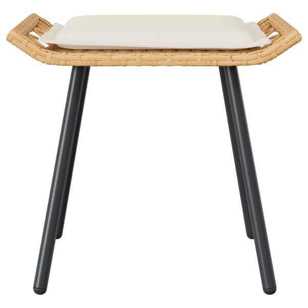 vidaXL Градински стол 2 pcs Кафяво 50 x 40 x 45 см Полиестер