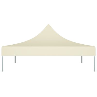 vidaXL Покривало за парти шатра, 2x2 м, кремаво, 270 г/м²