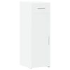 vidaXL Сайдборд, бял, 30x42,5x93 см, инженерно дърво