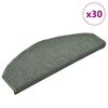 vidaXL Изтривалки за стълби, 30 бр., 65x24x4 см, тъмнозелени, полукръгли, големи