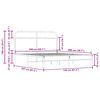 vidaXL Рамка за легло без матрак 150x200 см опушен дъб инженерно дърво