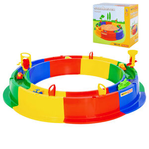 Polesie Wader Кръгъл пясъчник с воден път 136 см 8 части PP