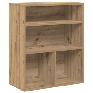 vidaXL Библиотека, дъб артизан, 60x30x71,5 см, инженерно дърво