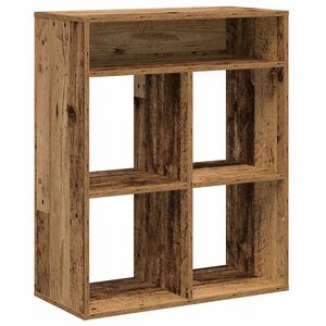 vidaXL Библиотека, старо дърво, 66x31x80 см, инженерно дърво