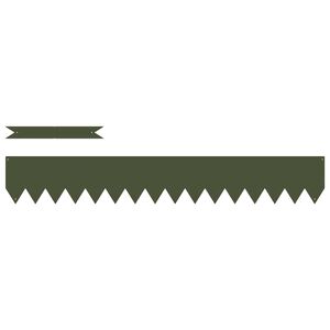 vidaXL Ограда за трева 10 pcs Маслинено зелено 100 x 0.05 x 20 см