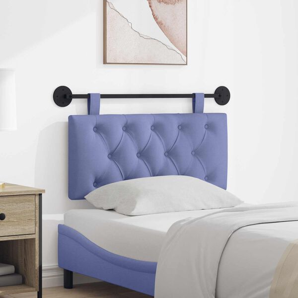 vidaXL Висяща табла Дънково син 90 x 55 x 7 см текстил