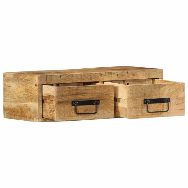 vidaXL Стенен шкаф за телевизор Масивна груба дървесина Манго