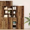 vidaXL Висок шкаф Старо дърво 30 x 42.5 x 185 см Инженерно дърво